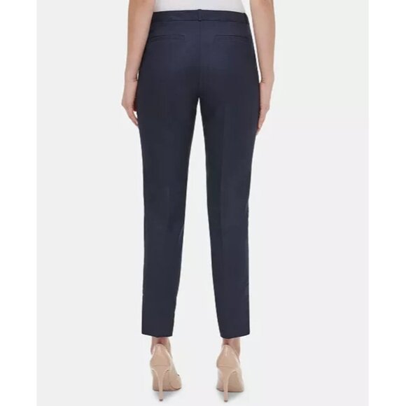 Tommy Hilfiger Linen Slim-Leg Ankle Pants Women's Size 2 - Picture 2 of 2